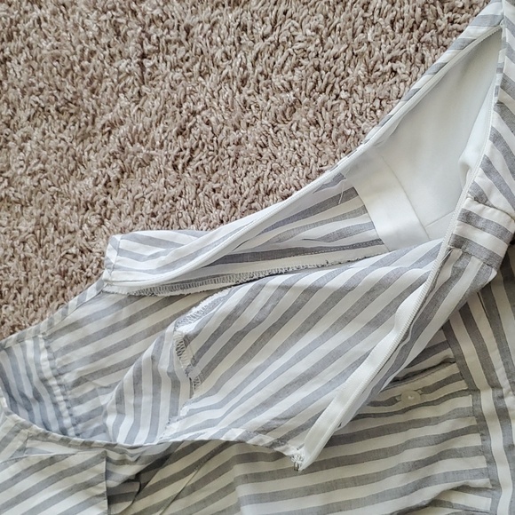 Express Striped Button-up Collared Dress - Picture 4 of 6